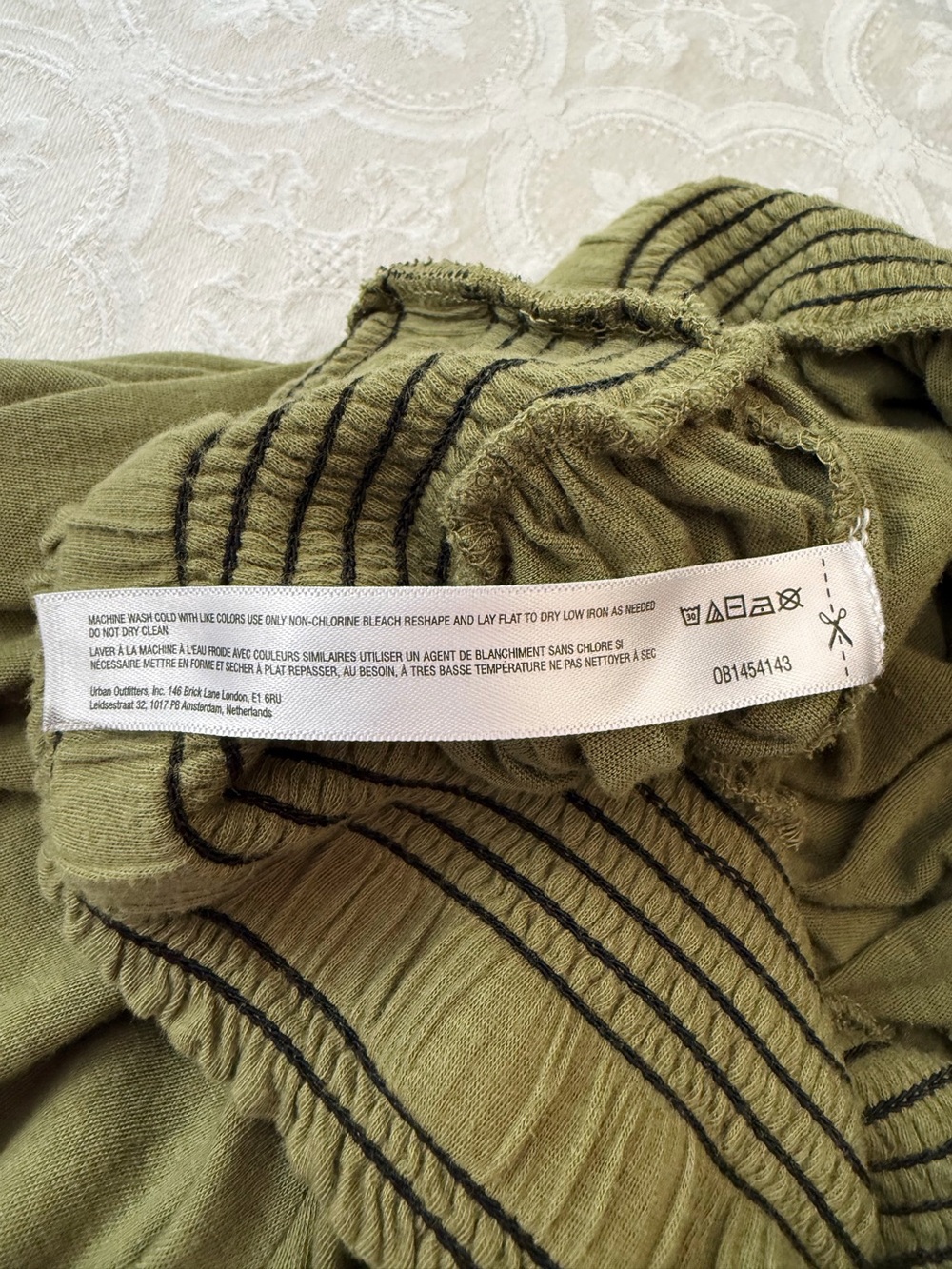 Out From Under Urban Outfitters Olive Green Harem Jogger Lounge Pants Boho Beach - Picture 3 of 11